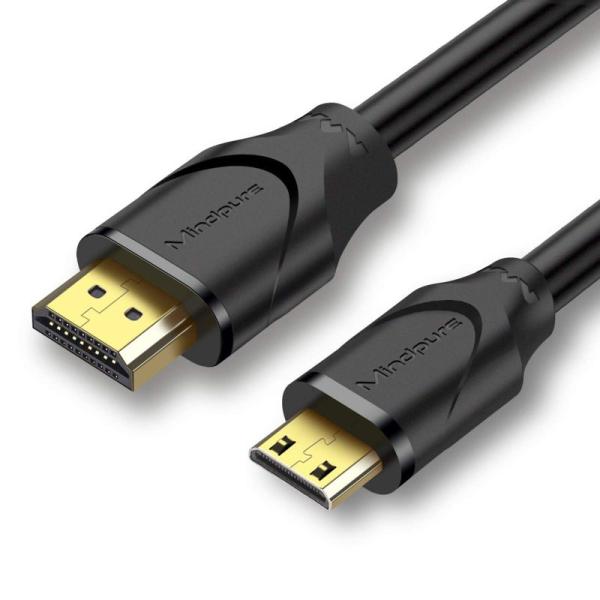 ハイスピード MiniHDMI-HDMI/HDMI-MiniHDMIケーブル双方向 (ミニタイプCオ...