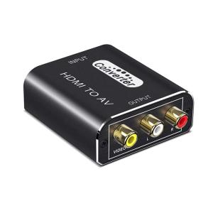 HDMI to RCA 変換コンバーター 搭載 アルミ合金製外殼 HDMI to AV コンポジット1080P入力 音声転送 PAL/NTS｜TJDショップ