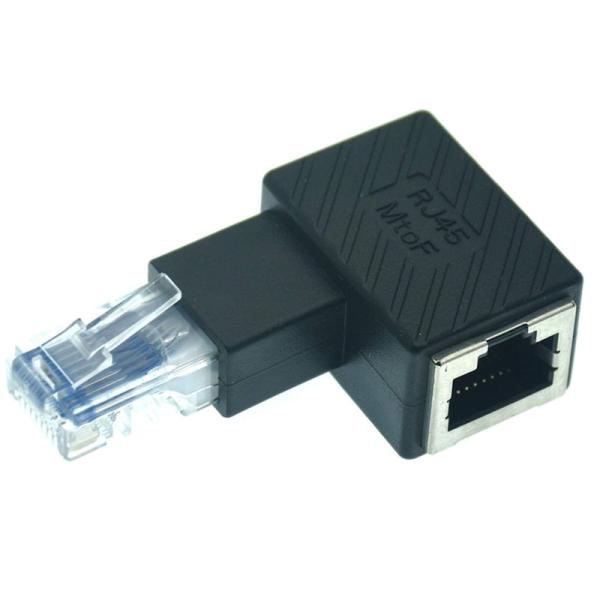 オーディオファン LAN変換コネクタ RJ45 Cat5 L字型 L型D RJ45 (オス) - R...