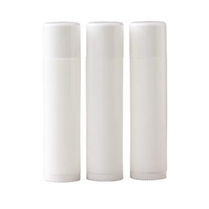 リップバームチューブ 化粧品容器 ホワイト 3本セット｜tjd-shop