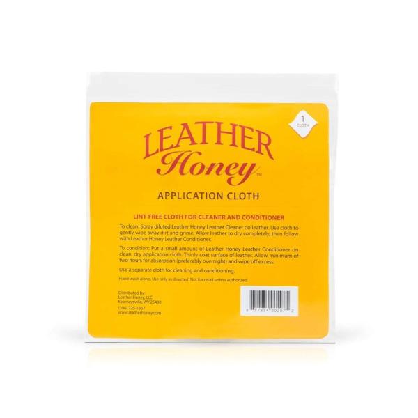 Leather Honey（レザーハニー）レザーコンディショナー リントフリー塗布クロス：レザー コ...