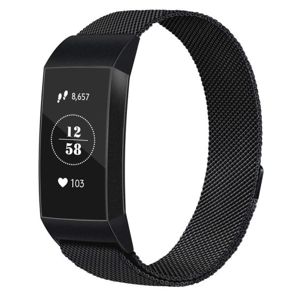 コンパチブル Fitbit Charge 3 バンド/Charge 4 バンド ミラネーゼループバン...