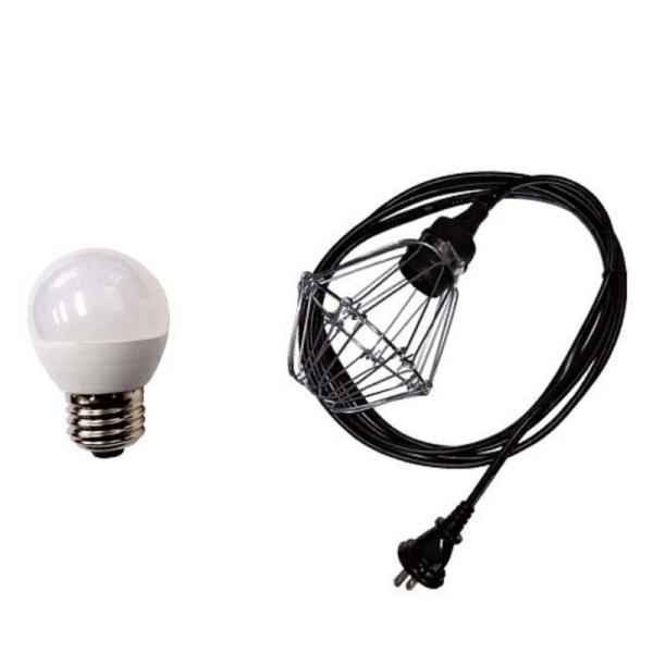 認定防水型提灯用ソケットコード1灯用 防雨型提灯用LED電球セット 国内メーカー品