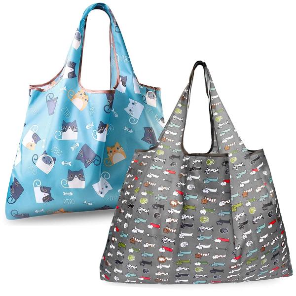 GOKEI エコバッグ 2個入り 50×67cm 大容量 折りたたみ 買い物バッグ コンビニバッグ ...