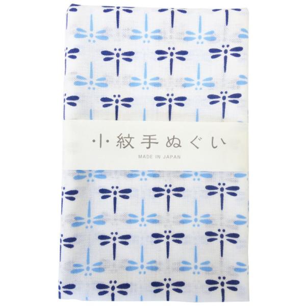 ミヤモトタオル(Miyamoto-towel)宮本 小紋手ぬぐい 青とんぼ 33×90cm 3304...