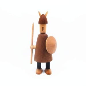 (heje) viking ウァイキング バイキング 人形 置物 北欧スタイル 木制 (ナチュラル3)｜tjd-shop