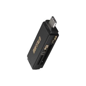 バッファロー USB3.2 Type-C 接続 ポータブルカードリーダー SDXC/SDHC/SD/MMC/RS-MMC/microSDXC｜TJDストア