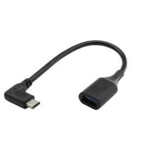 USB-CからUSB 3.0 OTGケーブル、CERRXIAN高速USB 3.0（タイプA）メスからUSB 3.1 C（タイプC）オス90度｜tjd-store