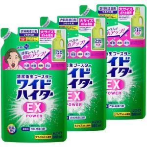 液体 ワイドハイターEXパワー ツンとしないさわやかな花 大 詰替え用 880ml×3個｜tjd-store