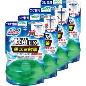 まとめ買い液体ブルーレットおくだけ除菌EX トイレタンク芳香洗浄剤 パワースプラッシュ 詰め替え用 70ml×4個｜tjd-store