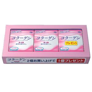 アズマ商事の コラーゲン透明洗顔石鹸 手作り 2個の値段で3個入りセット｜tjd-store