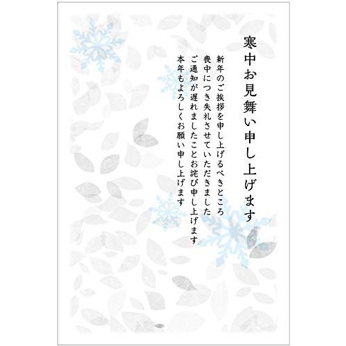 メイドインたんたん 寒中見舞はがき10枚パック 切手付きはがき 喪中用文章 design.k824 ...