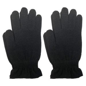 京都西陣の絹糸屋さんのシルク手袋 (ブラック2組セット)｜tjd-store