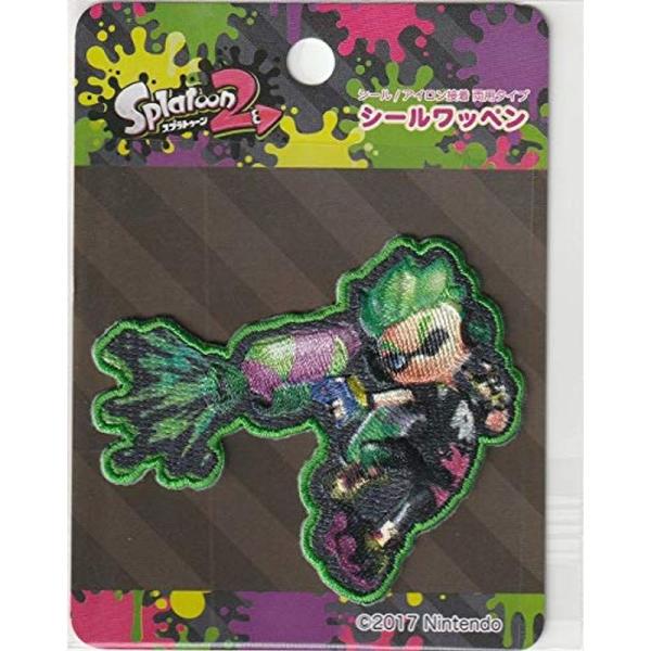 稲垣服飾 スプラトゥーン 2 シール ワッペン ボーイ シール アイロン両用接着 TOS010