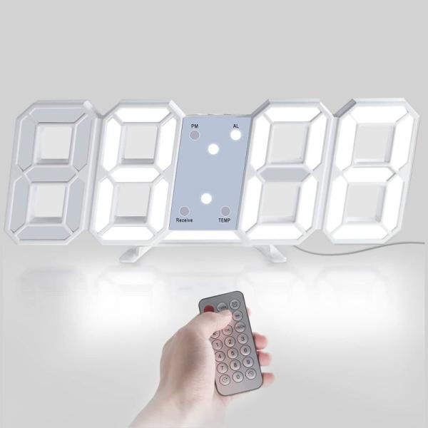 Bestglob デジタル時計 LED時計 壁掛け時計 明るさ調節 3D LED CLOCK 置き時...