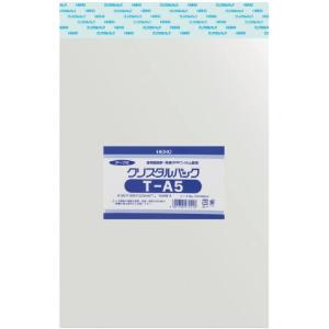 シモジマ ヘイコー 透明 OPP袋 クリスタルパック テープ付 A5 100枚 T-A5 006740910｜tjd-store