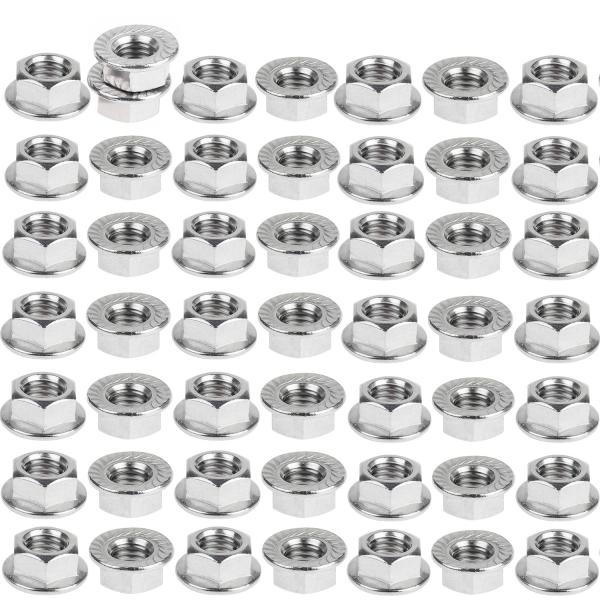 50個入 M4 六角フランジナット 鋸歯状の六角フランジロックナット 鋸歯状フランジ 304ステンレ...