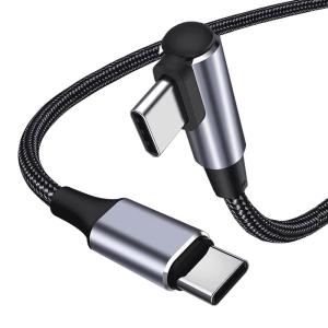 USB Type C ケーブル L字 1m 100W/5A PD対応 QC 4.0急速充電 高速データ転送 E-Markチップ搭載 高耐久ナ｜tjd-store