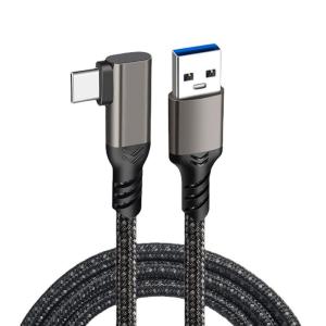 USB Type C ケーブル L字 1.5M USB3.1 Gen2 タイプ c ケーブル (10Gbps データ転送 /60W 5A急速｜tjd-store