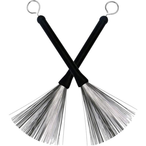 MNWMNW ドラムブラシ ワイヤーブラシ ドラムスティックブラシ ドラム用ワイヤーブラシ ドラムブ...