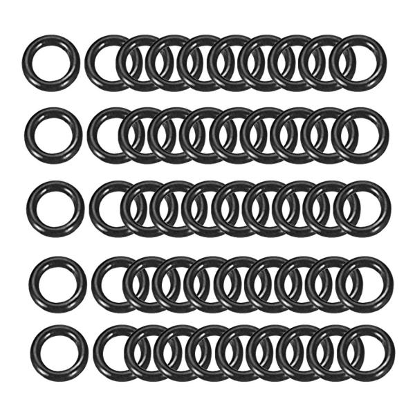 Ofowin 50個入り Oリング ニトリルゴム 2mm x 4mm x 1mm ブラック オーリン...