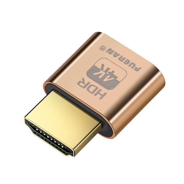 FUERAN 2K 4K 8K HDMI ダミープラグ バーチャルモニターディスプレイエミュレーター...