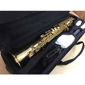 ソプラノサックス 新品 ゴールド ノーブランド いい音 管楽器