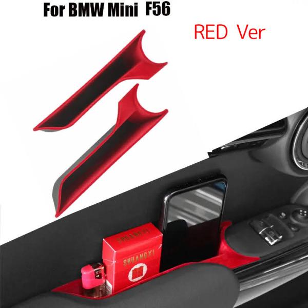 BMW MINI F56 ドアポケット　左右セット　赤色