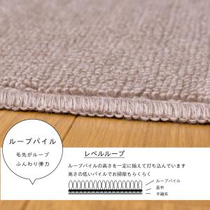 カーペット 江戸間 6畳 絨毯 防炎 抗菌防臭...の詳細画像1