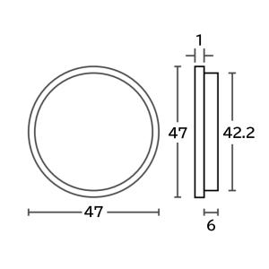 ツキエス SS-1 サイズ:中 釘穴なし 外寸...の詳細画像2