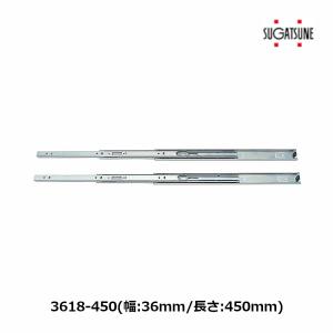 ポイント増加中／引き出し DIY 3段引スライドレール 3618-650 幅