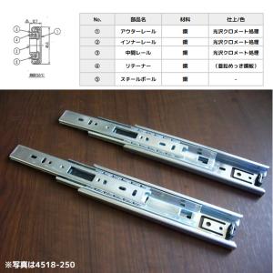 引き出し DIY 3段引スライドレール 451...の詳細画像2