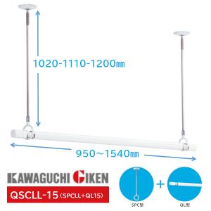 川口技研 ＼優良配送／ 送料無料 ホスクリーン SPC-W 2本+ QL-23-W 1本