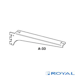 在庫限り 棚受け ROYAL ロイヤル ガラス棚板用 スリムブラケット B-110