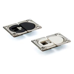 ランプ ドロップ丁番 SDH-P  カバー付　ブラック・ホワイト