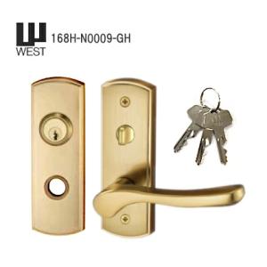 受注生産品／ドアノブ レバーハンドル 交換 WEST 168H-N0008-GH 表示錠