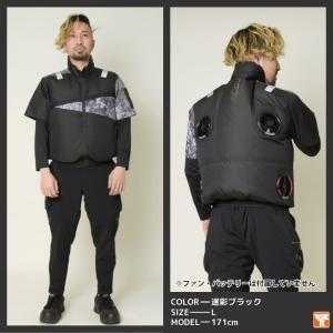クロダルマ 半袖 服単品 4ツ穴 4ファン 半...の詳細画像5