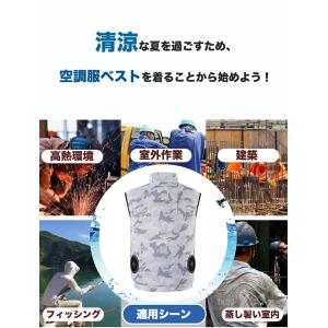 空調作業服 空調ウェア 作業服ワークマン バッ...の詳細画像3