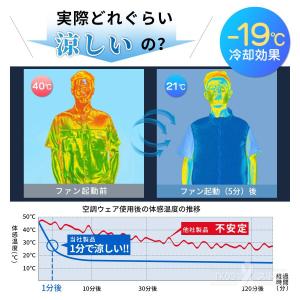 空調作業服 空調ウェア 作業服ワークマン バッ...の詳細画像5