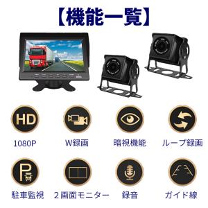 ドライブレコーダー AHD バックカメラモニタ...の詳細画像1