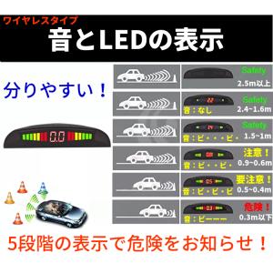 ワイヤレス パーキングセンサー コーナーセンサ...の詳細画像5