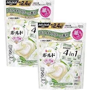 【2袋セット】ボールド ジェルボール4D ホワイトリリー&amp;サボンの香り ハイパージャンボ 26個入り...