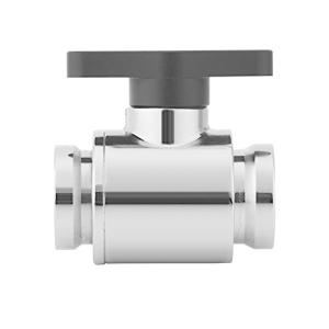 Fosa G1 / 4 "コンピュータ水冷却システム対応 ハンドル付き 内部糸シルバーウォーターボールバルブ(ブラッ