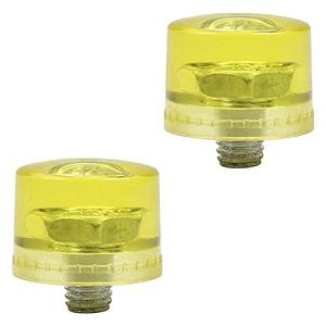 Utoolmart  ゴム槌 ラバーハンマー コンビハンマ 交換ヘッド ゴムハンマー 4個入り ネジスレッド8mm 直径25mm 交
