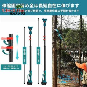 チェーンソー 高枝電動のこぎり 高枝切り充電式...の詳細画像5