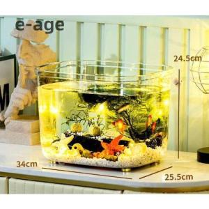 金魚鉢 水槽 飼育水槽 プラスチック テラリウ...の詳細画像4