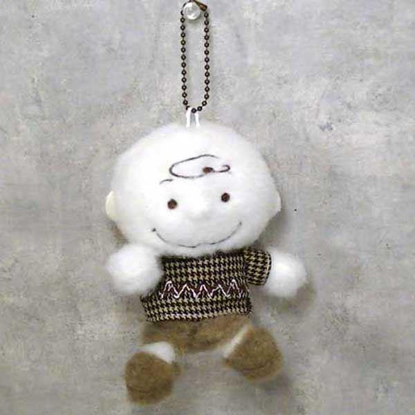 チョコチェック スヌーピー SNOOPY ぬいぐるみ マスコットホルダー・チャーリーブラウン 022...