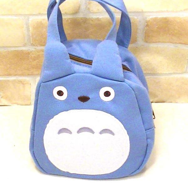 となりのトトロ スウェット素材 顔型 シッポ付き ダイカットバッグ・中トトロ 0120-02　プレゼ...