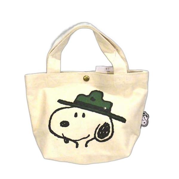 スヌーピー トートバッグ ミニ　ランチバッグ・・ビーグルスカウト 0219-44　プレゼント ギフト