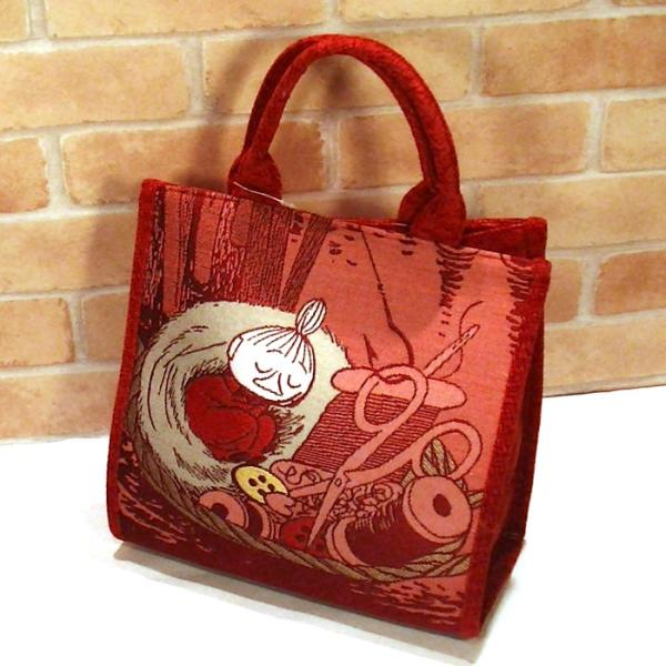 ムーミン リトルミィ 高級 トートバッグ（M) MOOMIN リトルミイ ゴブラン織り 北欧キャラク...